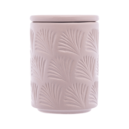 Jogo para Banheiro Leaf em Ceramica Nude 2 Peças