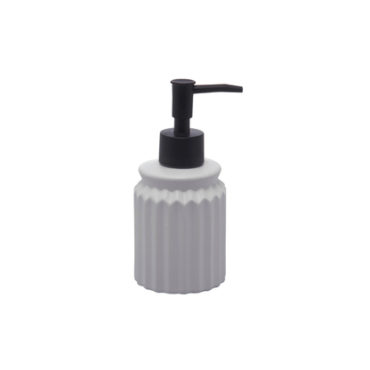 Kit para Banheiro em Cerâmica Stripes Branco 2 Peças