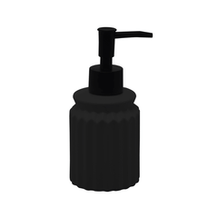 Kit para Banheiro em Cerâmica Stripes Preto 2 Peças