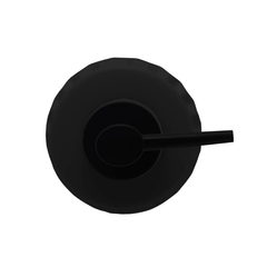 Kit para Banheiro em Cerâmica Stripes Preto 2 Peças