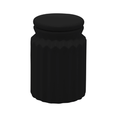 Kit para Banheiro em Cerâmica Stripes Preto 2 Peças