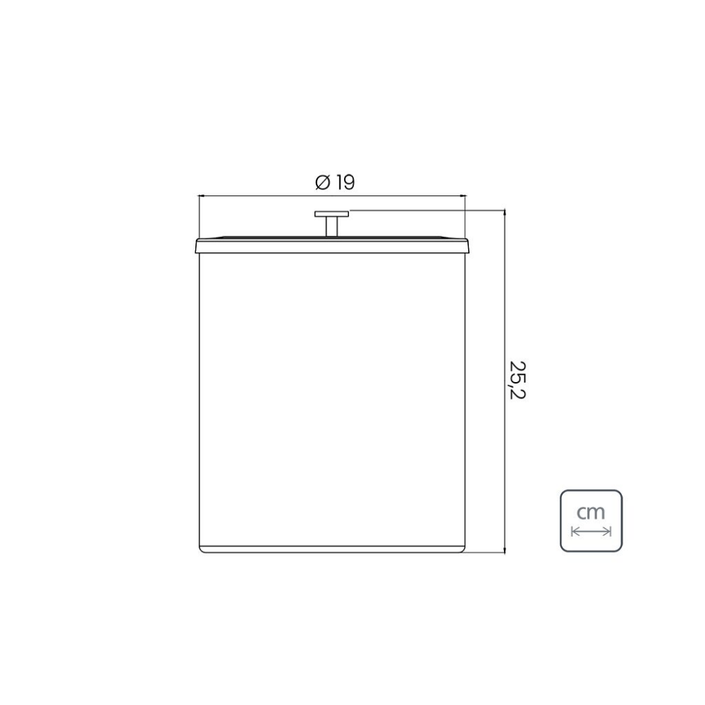 Lixeira 5 Litros Aço Inox Polido Verniz Rose Gold Luxo Tramontina