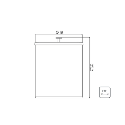 Lixeira 5 Litros Aço Inox Polido Verniz Rose Gold Luxo Tramontina