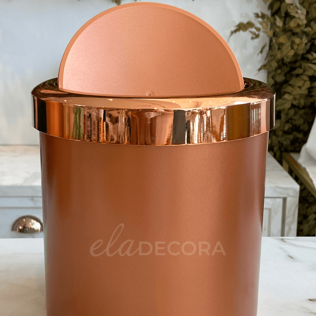 Lixeira Basculante 5 Litros Rose Gold