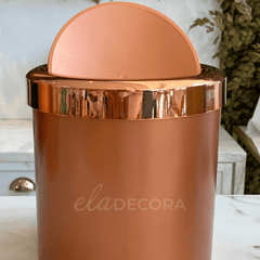 Lixeira Basculante 5 Litros Rose Gold