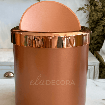 Lixeira Basculante 5 Litros Rose Gold