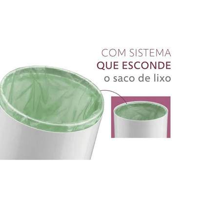 Lixeira Basculante 8 Litros Dourada