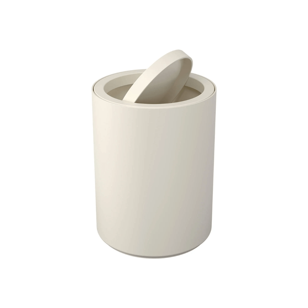 Lixeira Basculante com Tampa Serene Bege 1 Litro