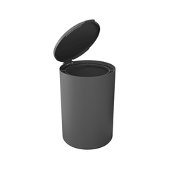 Lixeira com Aro Interno Serene Chumbo 5 Litros