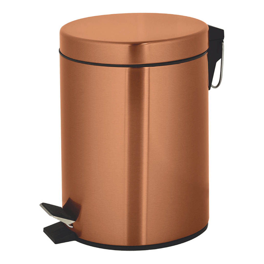 Lixeira com Pedal Tóquio Cobre 5 Litros