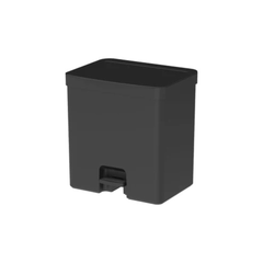 Lixeira de Pedal Trium Preto 20 Litros