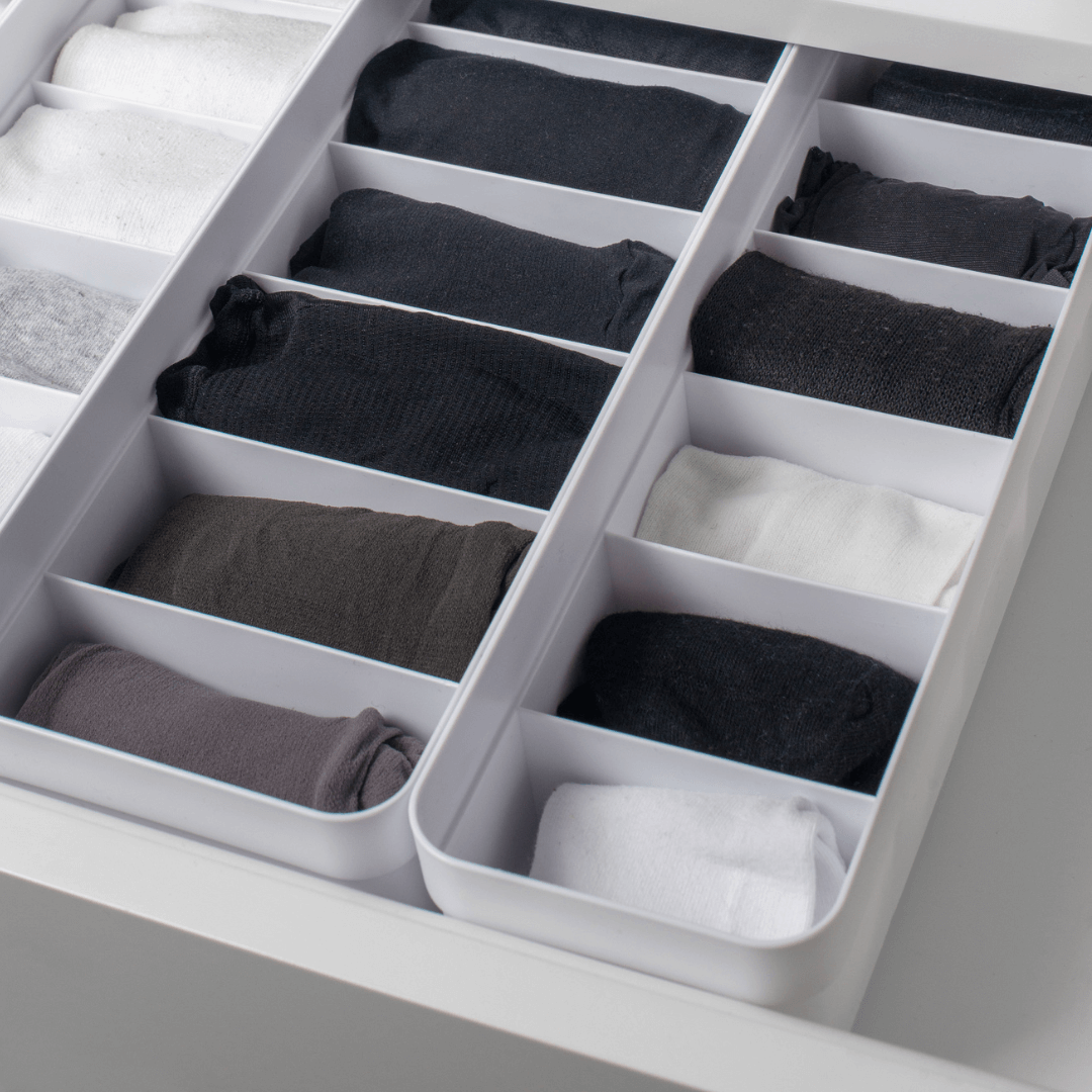 Organizador Colmeia Logic Branco P 35cm x 10cm