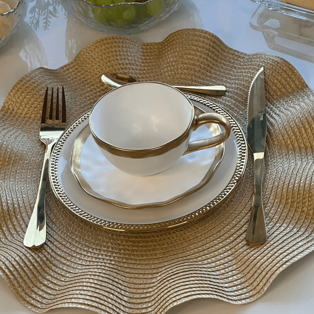 Prato de Sobremesa Paddy em Porcelana 19cm