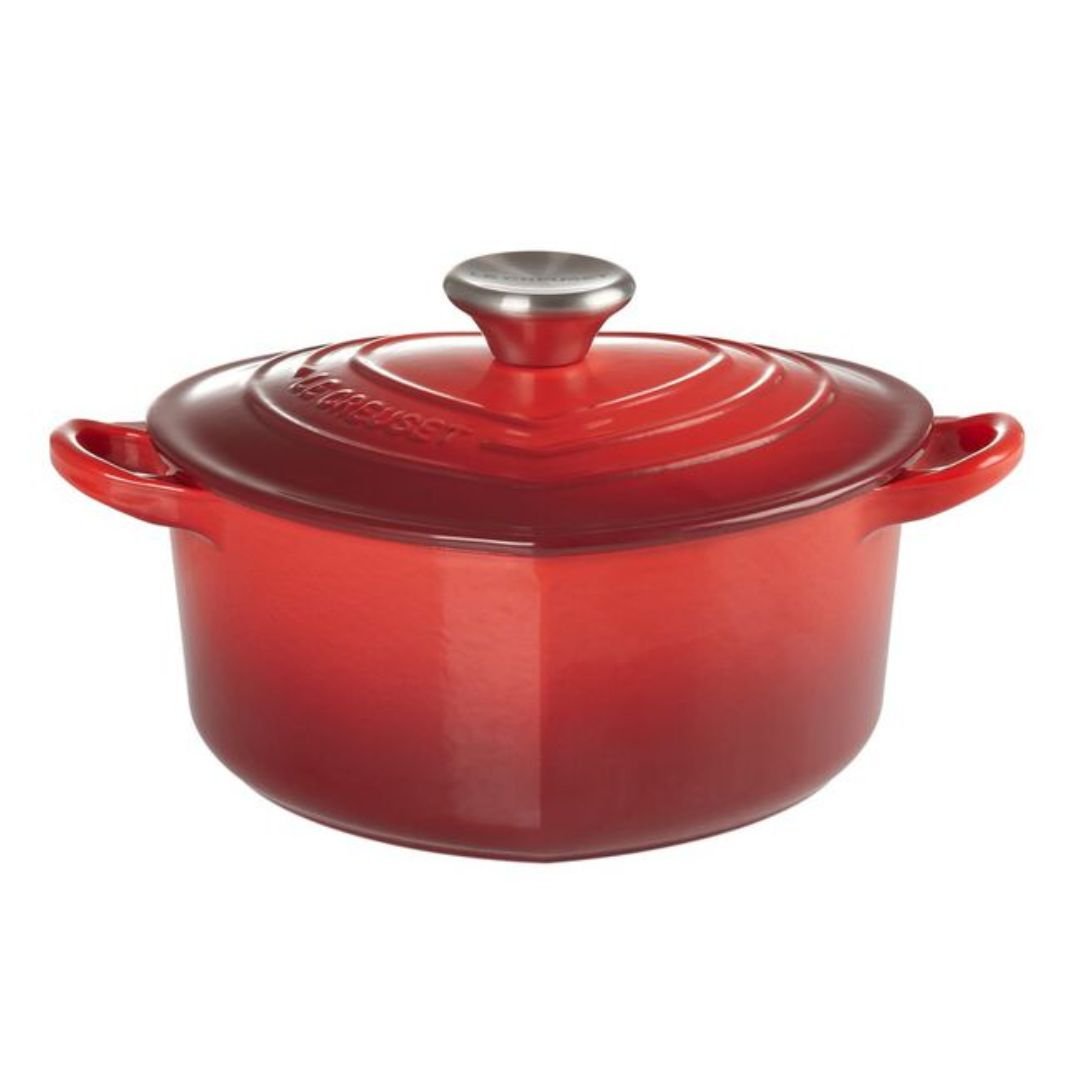 Panela Coração com Pegador de Aço Vermelha 25cm Le Creuset