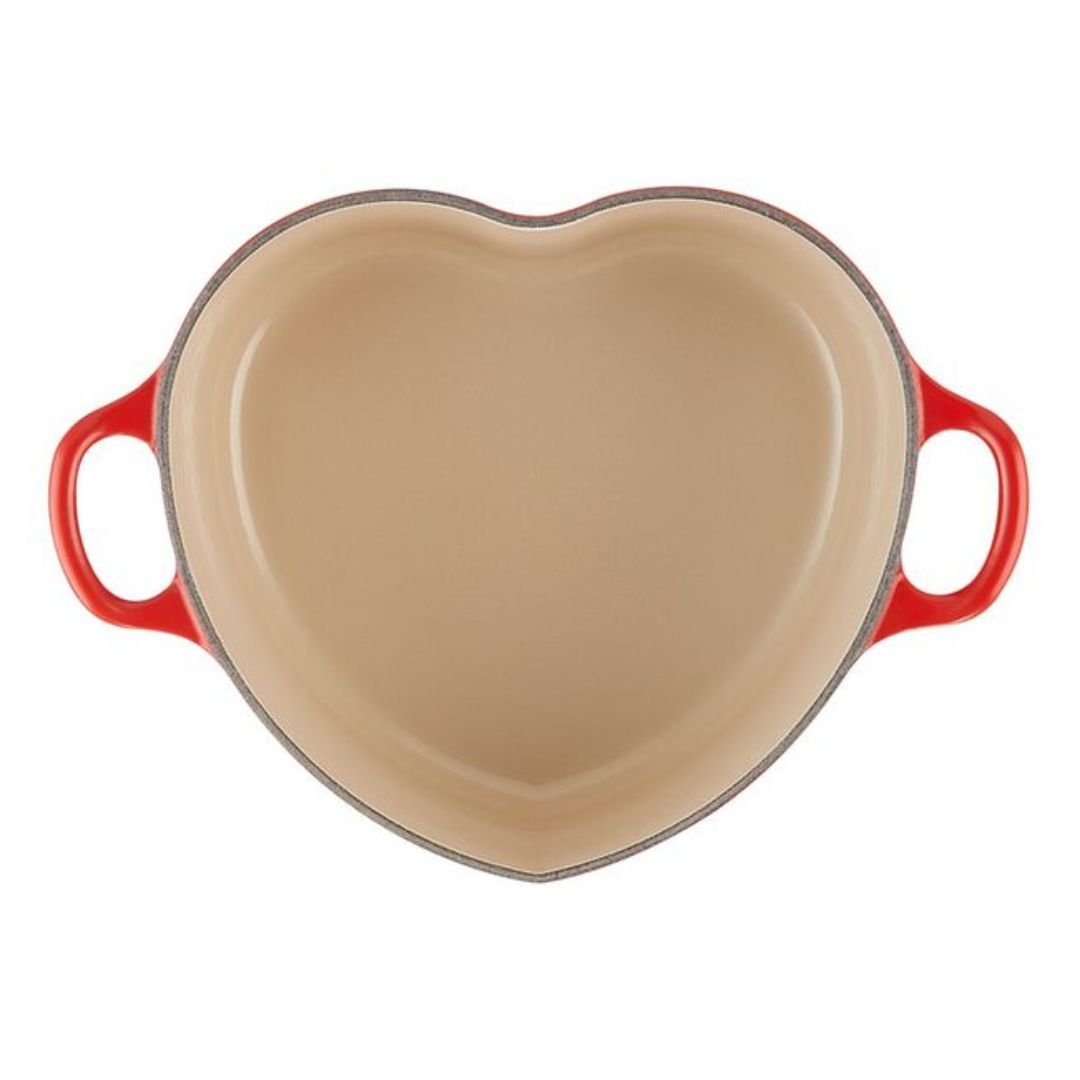 Panela Coração com Pegador de Aço Vermelha 25cm Le Creuset