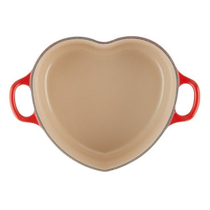 Panela Coração com Pegador de Aço Vermelha 25cm Le Creuset