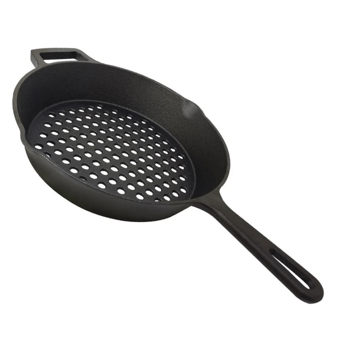 Panela Perfurada para Grelhar Preta