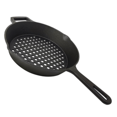 Panela Perfurada para Grelhar Preta