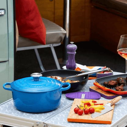 Panela Redonda Signature Azul Marseille 24cm Le Creuset