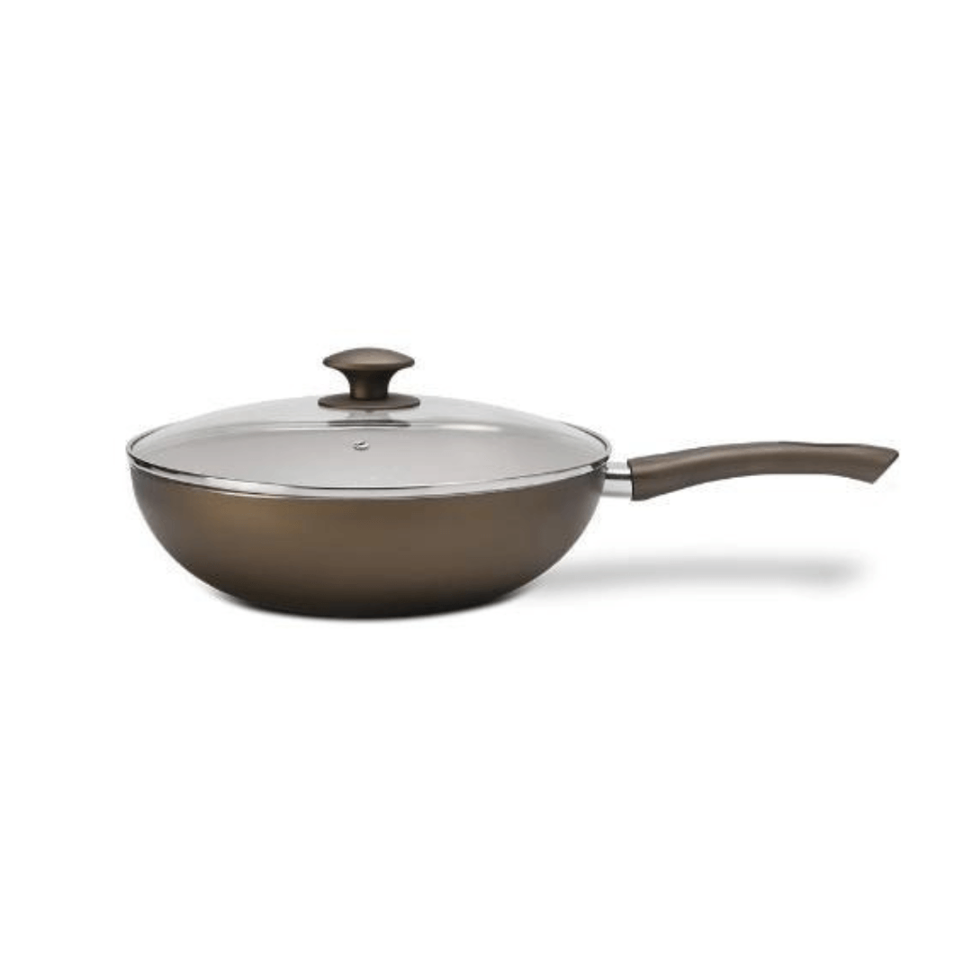 Panela Wok com Tampa Antares Fendi 26cm