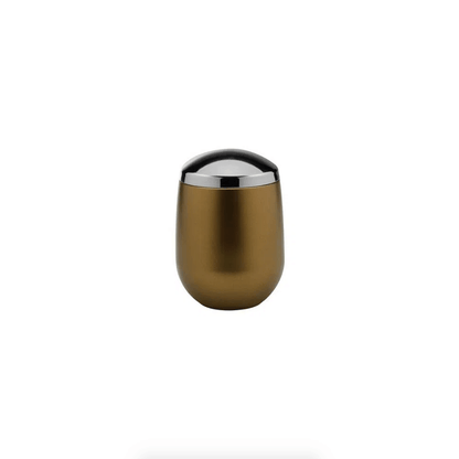 Porta Algodão Belly Vintage Dourado com Cromado