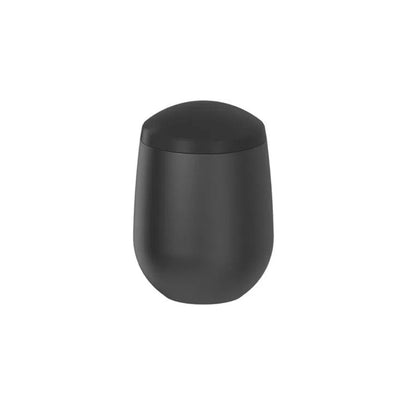 Porta Algodão e Cotonete Belly Soft Preto 12cm