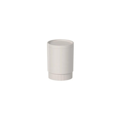 Porta Algodão e Cotonete Dorica Bege 10,7cm