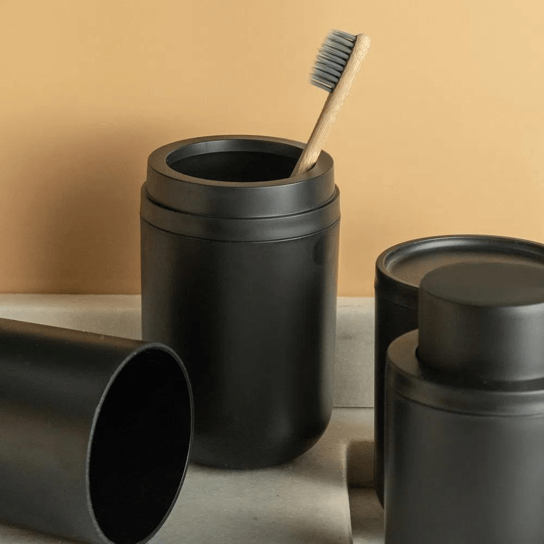 Porta Escova Bold Preto 20,5cm