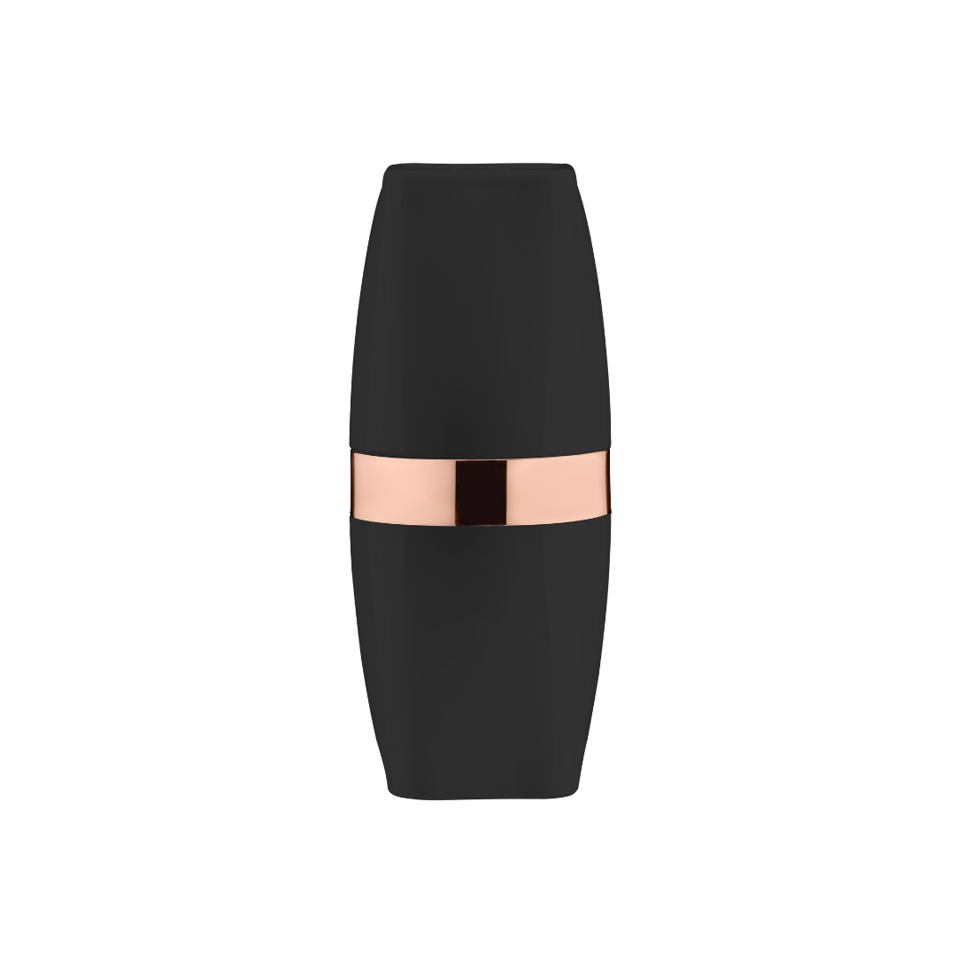 Porta Escova e Creme Dental Preto com Rose Gold