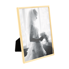Porta Retrato em Aço Classic Dourado 13cmx18cm