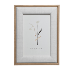 Porta Retrato em MDF e Vidro Branco 10cmx15cm