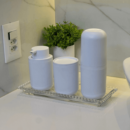 Porta Escova Bold Branco 20,5cm