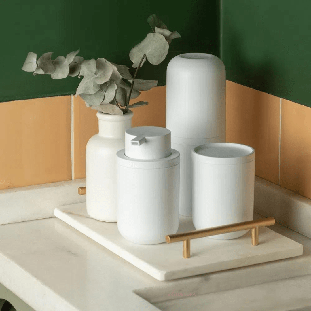 Porta Sabonete Liquido Bold Branco 300ml