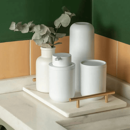 Porta Sabonete Liquido Bold Branco 300ml