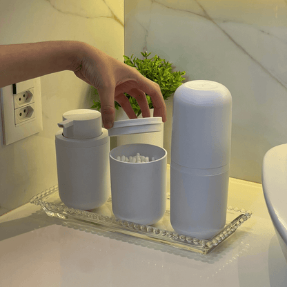 Porta Sabonete Liquido Bold Branco 300ml