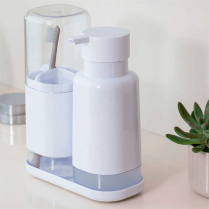 Porta Sabonete Liquido Dual Branco 500ml