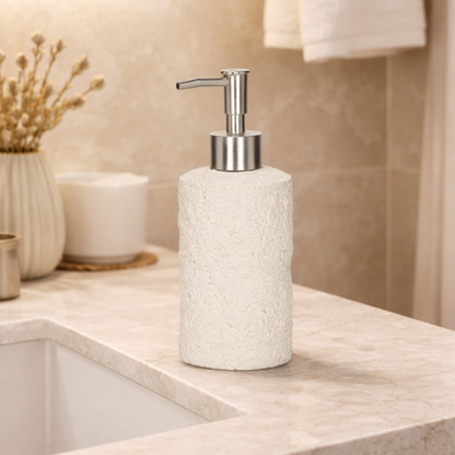 Porta Sabonete Liquido em Polirresina Branco 18,5cm