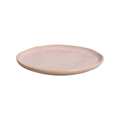 Prato de Sobremesa Bio Rustic Litchi Rosa 21,5cm