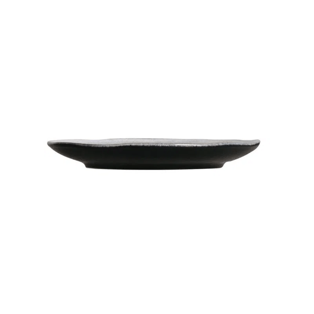 Prato de Sobremesa Orgânico Concreto Cinza 19,5cm