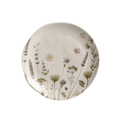 Prato de Sobremesa Orgânico Lavanda 19,5cm