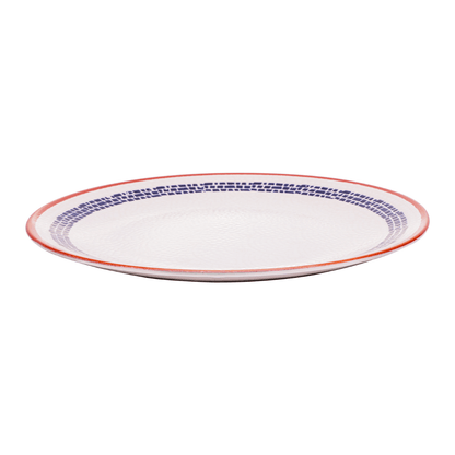 Prato de Sobremesa Village em Cerâmica Creme 20cm