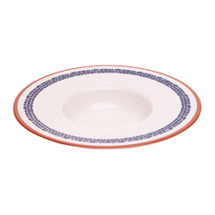 Prato para Massas Village em Cerâmica Creme 28cm