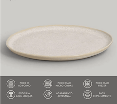 Prato Raso Bio Latte Off White 27,5cm