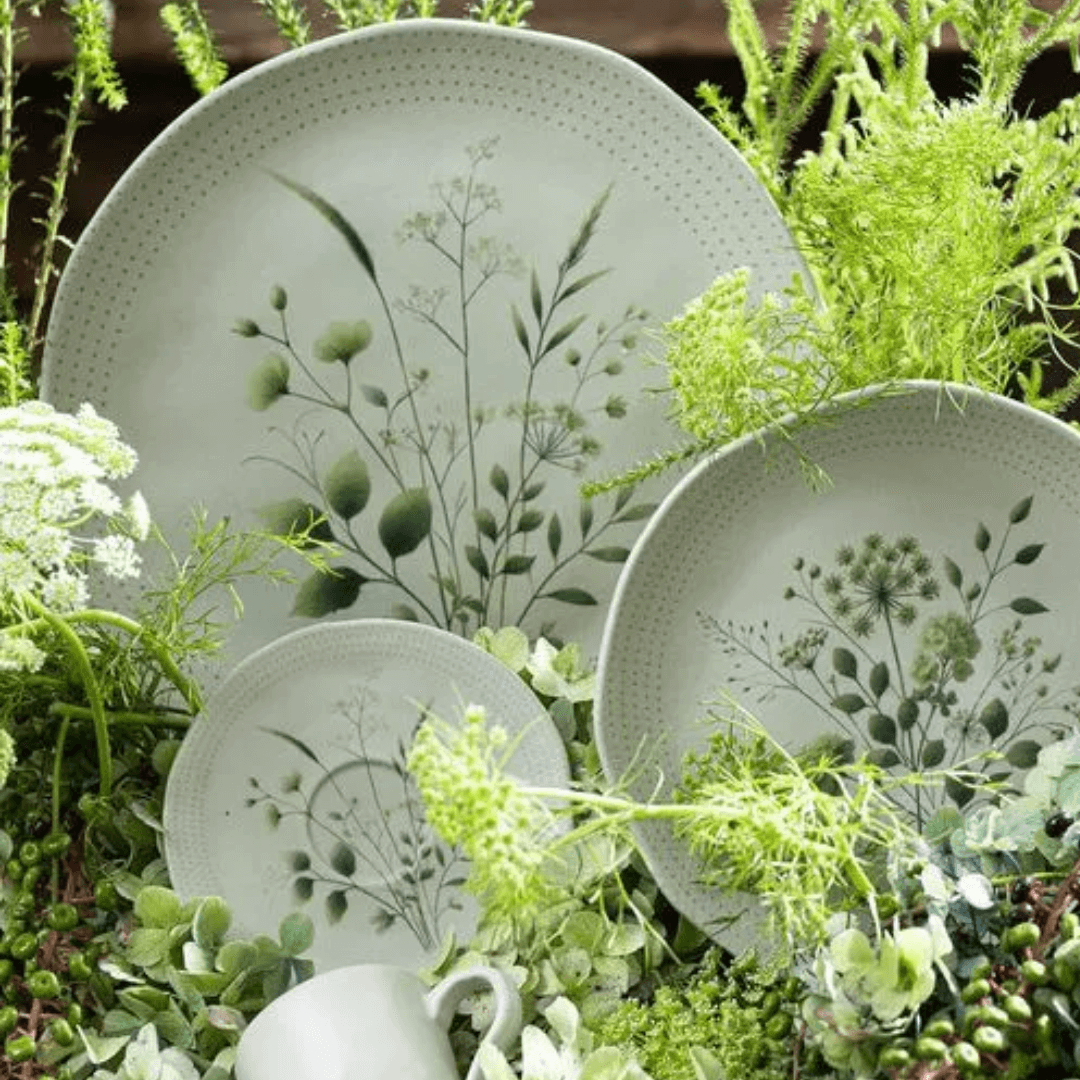 Prato Raso em Cerâmica Orgânico Ammi 26,5cm