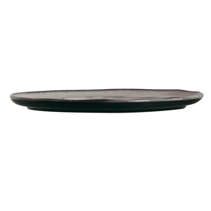 Prato Raso Orgânico Concreto Cinza 26,5cm