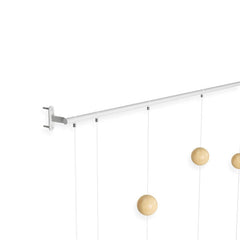Relógio de Parede Hangtime Madeira Branco 64 cm