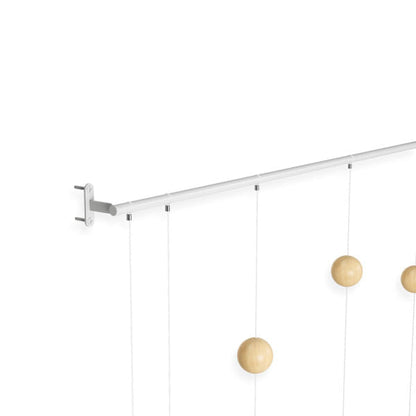 Relógio de Parede Hangtime Madeira Branco 64 cm