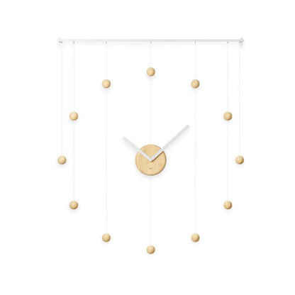 Relógio de Parede Hangtime Madeira Branco 64 cm