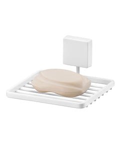 Saboneteira com Fixação Parafuso 12cm x 10,5 cm x 6 cm Branco Fosco
