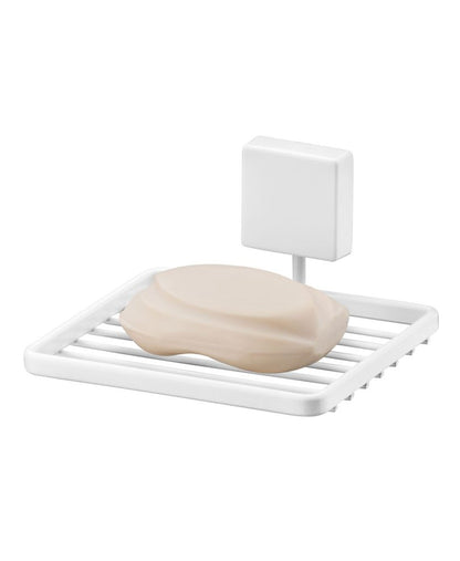 Saboneteira com Fixação Parafuso 12cm x 10,5 cm x 6 cm Branco Fosco